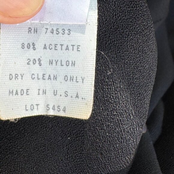 Jeffrey & Dara Vintage Black Rose Button Scoop Neck Wide Leg Jumpsuit New 20 - Picture 9 of 12